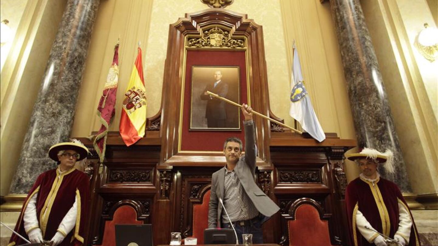 El nuevo alcalde de A Coru&ntilde;a y l&iacute;der de la Marea Atl&aacute;ntica, Xulio Ferreiro 