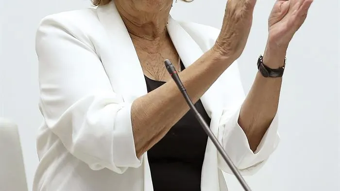 Manuela Carmena, durante su investidura