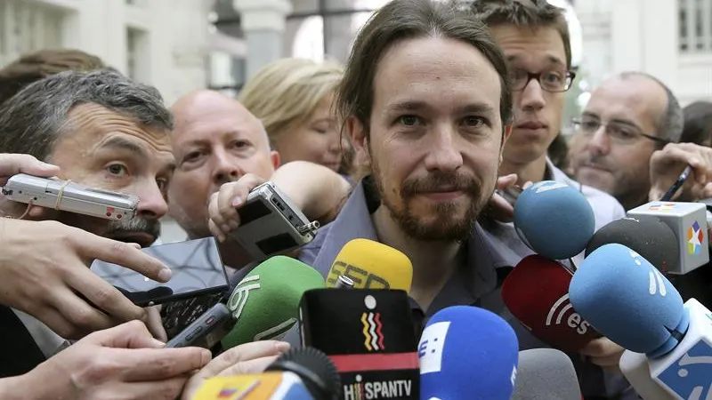 El secretario general de Podemos, Pablo Iglesias