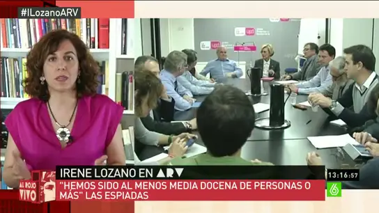 Irene Lozano: "En UPyD hemos sido espiadas al menos media docena de personas" Irene Lozano: "En UPyD hemos sido espiadas al menos media docena de personas"