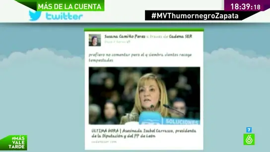 Tuit sobre Isabel Carrasco Tuit sobre Isabel Carrasco