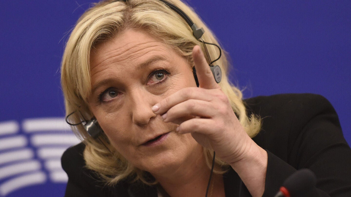 La l&iacute;der del partido franc&eacute;s Frente Nacional, Marine Le Pen