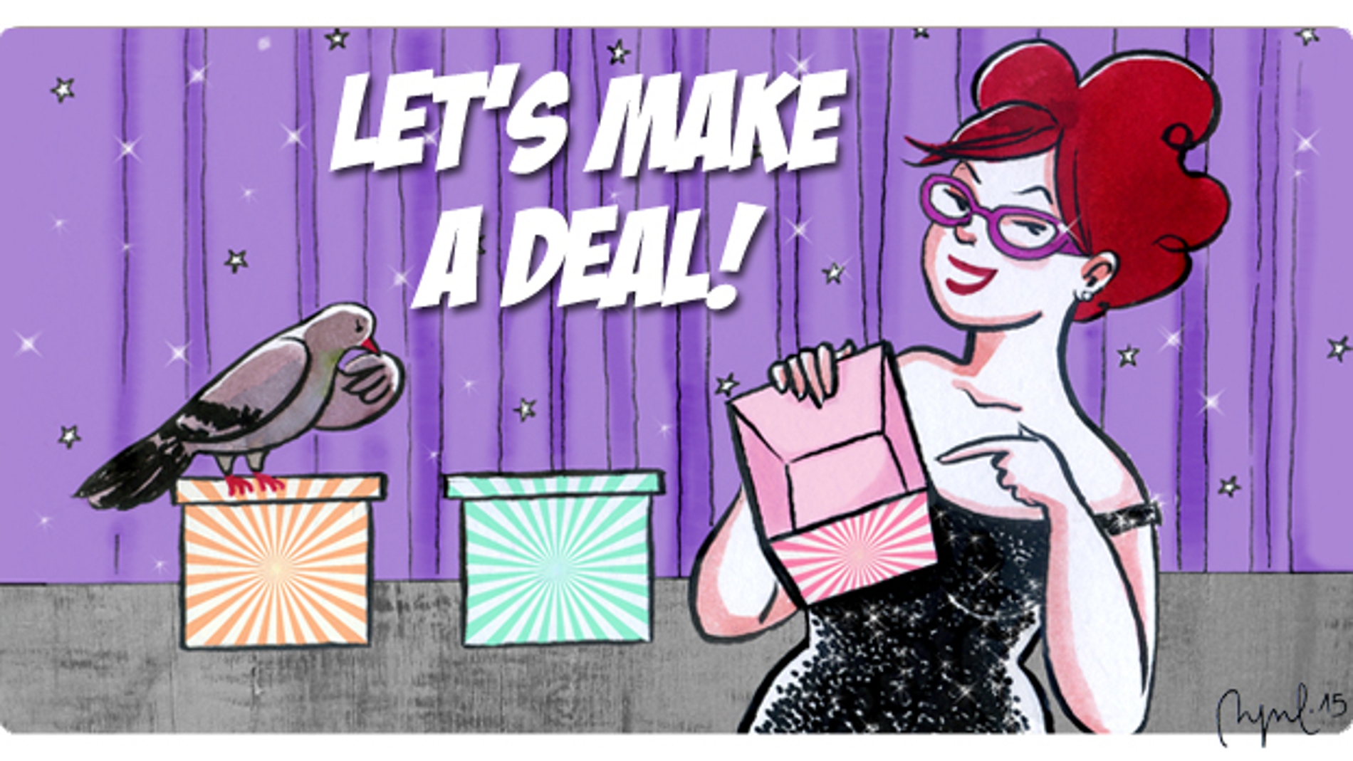Dilema de Monty Hall con palomas