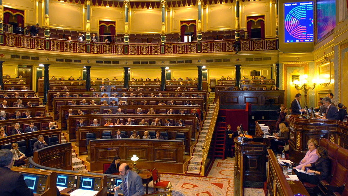 Vista general del hemiciclo del Congreso