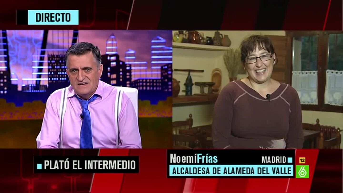 La alcaldesa de Alameda del Valle Noem&iacute; Fr&iacute;as conecta con &lsquo;El Intermedio&rsquo; 