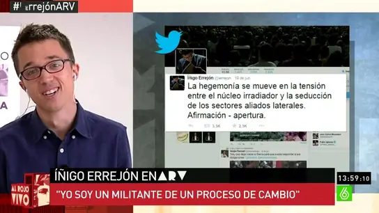 Errejón, sobre su tuit Errejón, sobre su tuit