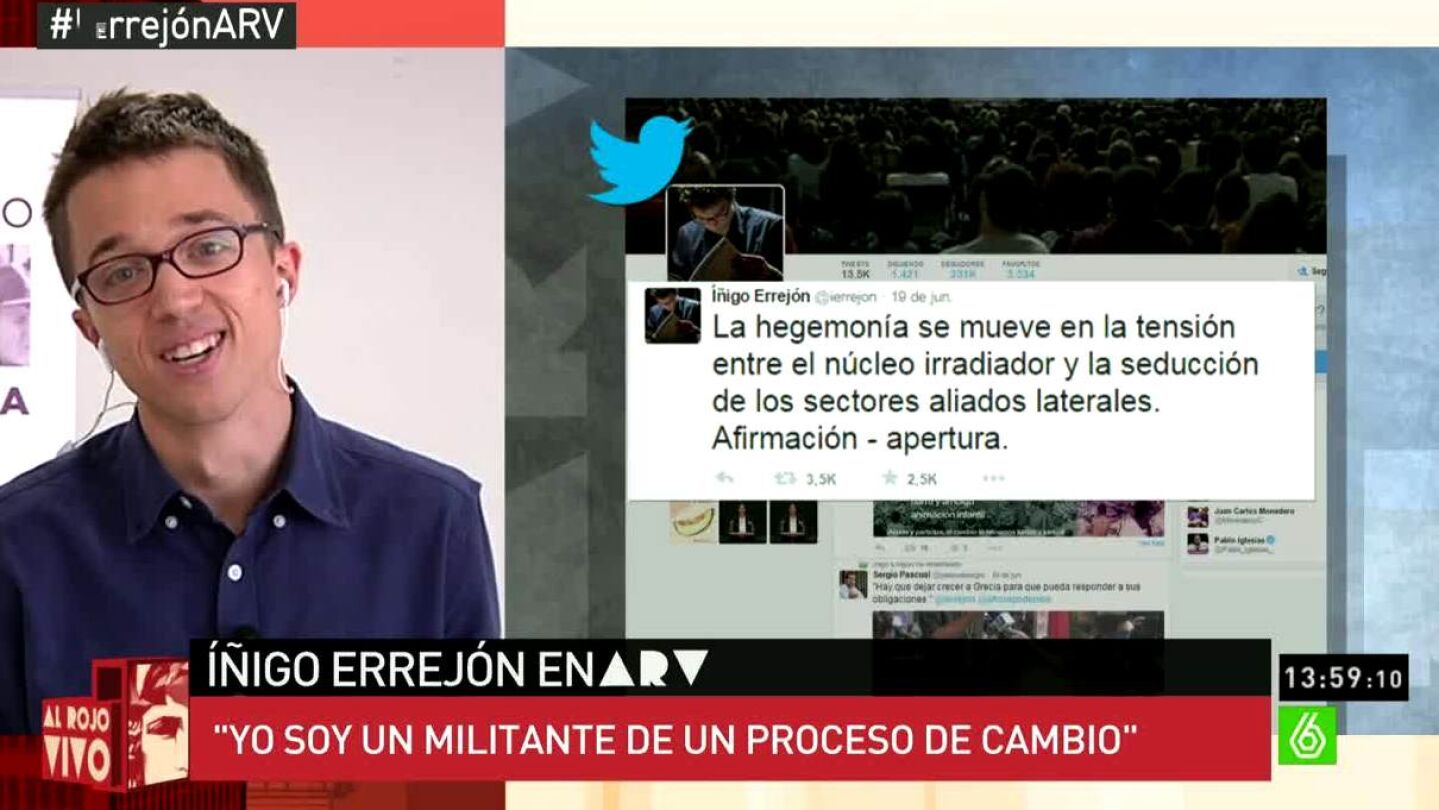 Errej&oacute;n, sobre su tuit