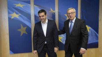 Jean-Claude Juncker recibe a Alexis Tsipras