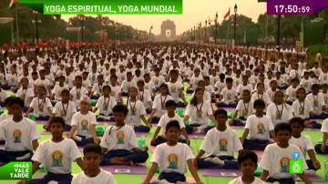 Yoga masivo en la India