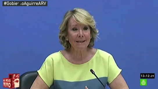 Esperanza Aguirre ante los medios Esperanza Aguirre ante los medios