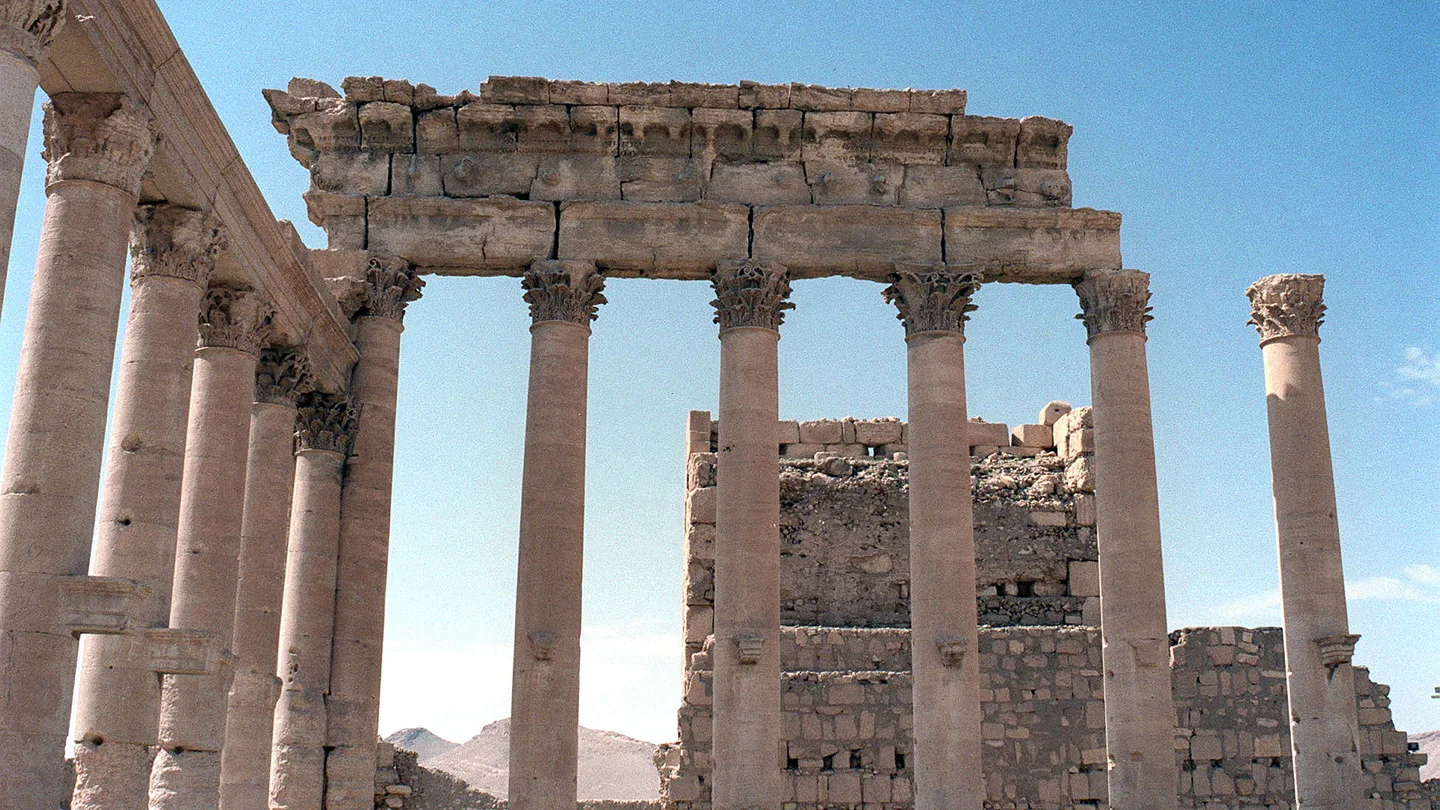 El templo de Bel, dentro de las ruinas de Palmira El templo de Bel, dentro de las ruinas de Palmira