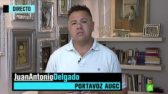 Juan Antonio Delgado, el portavoz de la AUGC, en ‘El Intermedio’ Juan Antonio Delgado, el portavoz de la AUGC, en ‘El Intermedio’