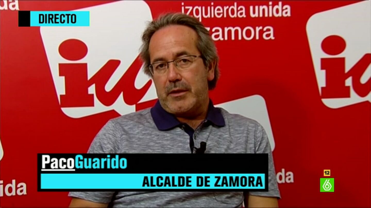 El alcalde de Zamora Paco Guarido, en 'El Intermedio'