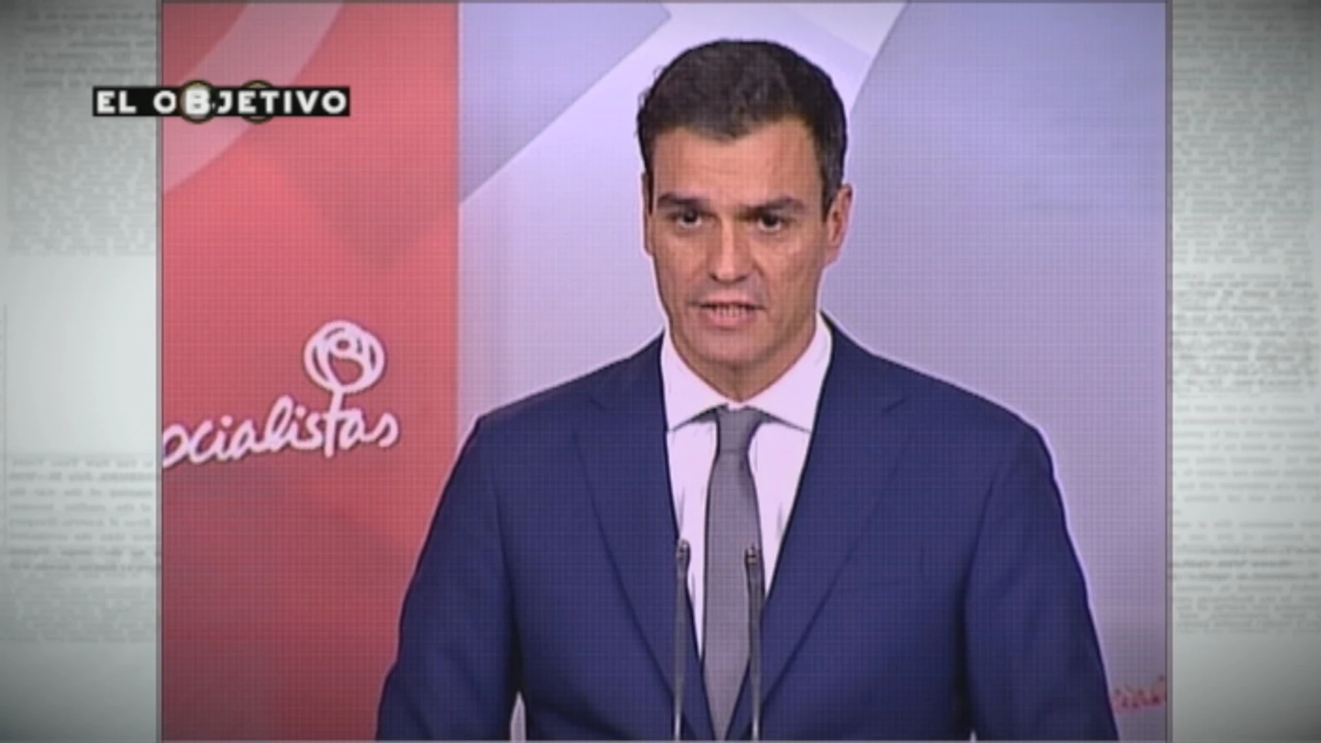 Pedro Sánchez en una prueba de verificación de 'El Objetivo' Pedro Sánchez en una prueba de verificación de 'El Objetivo'