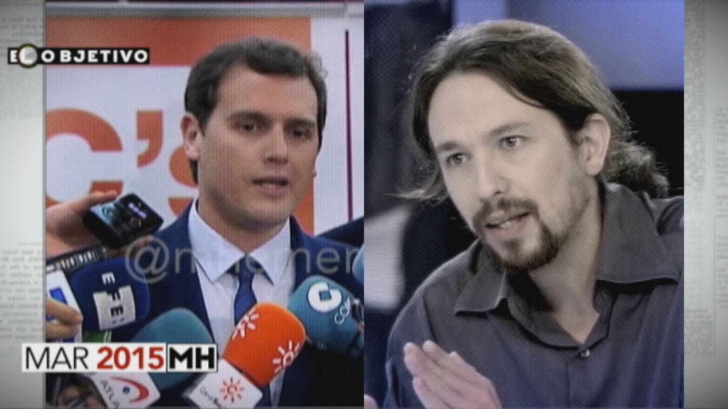 Albert Rivera y Pablo Iglesias en 'El Objetivo'