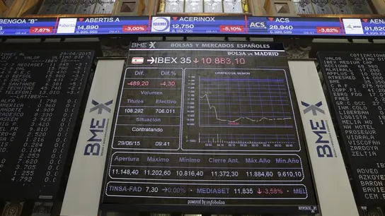 El principal indicador de la bolsa española, el IBEX 35 El principal indicador de la bolsa española, el IBEX 35
