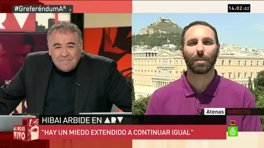 Hibai Arbide, periodista de Diagonal y CTXT en Atenas Hibai Arbide, periodista de Diagonal y CTXT en Atenas