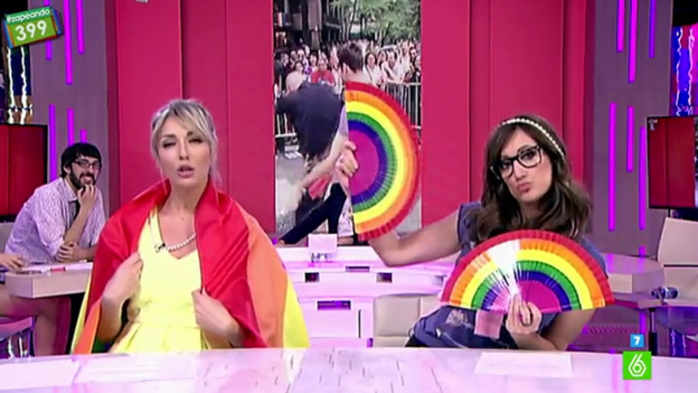 Anna Simon y Ana Morgade, en &lsquo;Te lo juro por Zapeando, o sea&rsquo;, edici&oacute;n orgullo
