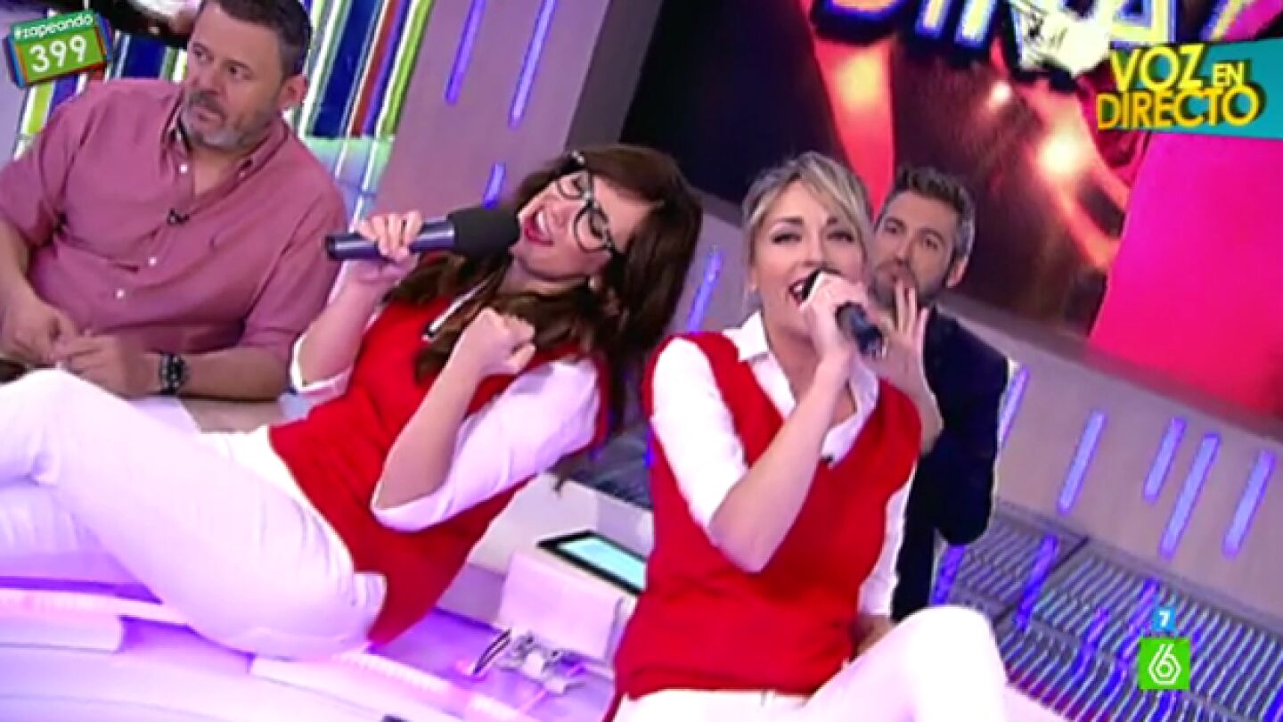 Las &lsquo;Poco Din&aacute;micas&rsquo; interpretan el himno del programa 400 de &lsquo;Zapeando&rsquo;