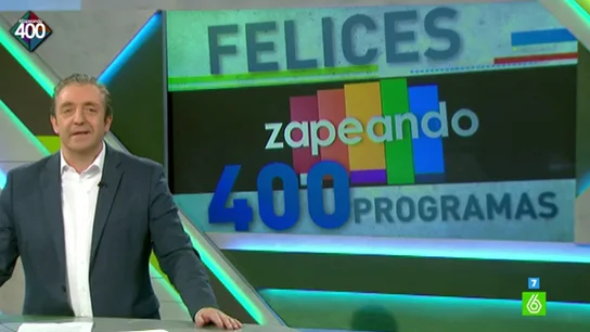 Josep Pedrerol felicita a 'Zapeando' por sus 400 programas Josep Pedrerol felicita a 'Zapeando' por sus 400 programas