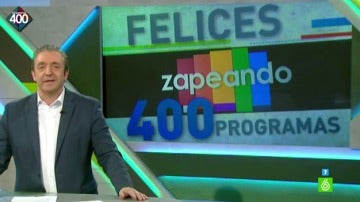 Josep Pedrerol felicita a 'Zapeando' por sus 400 programas