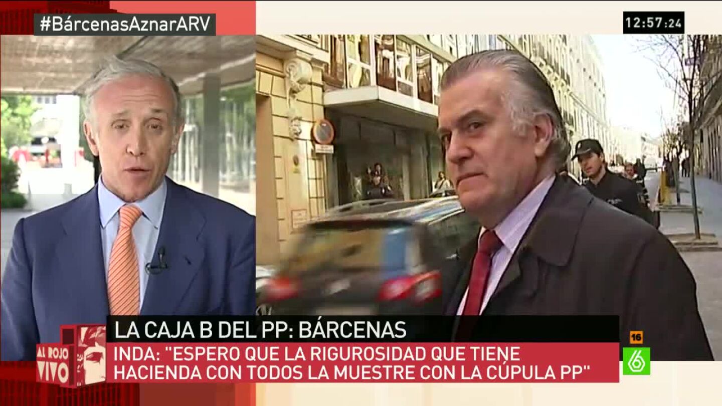 Eduardo Inda: "Ya no cabe duda de que lo que dice B&aacute;rcenas es verdad"