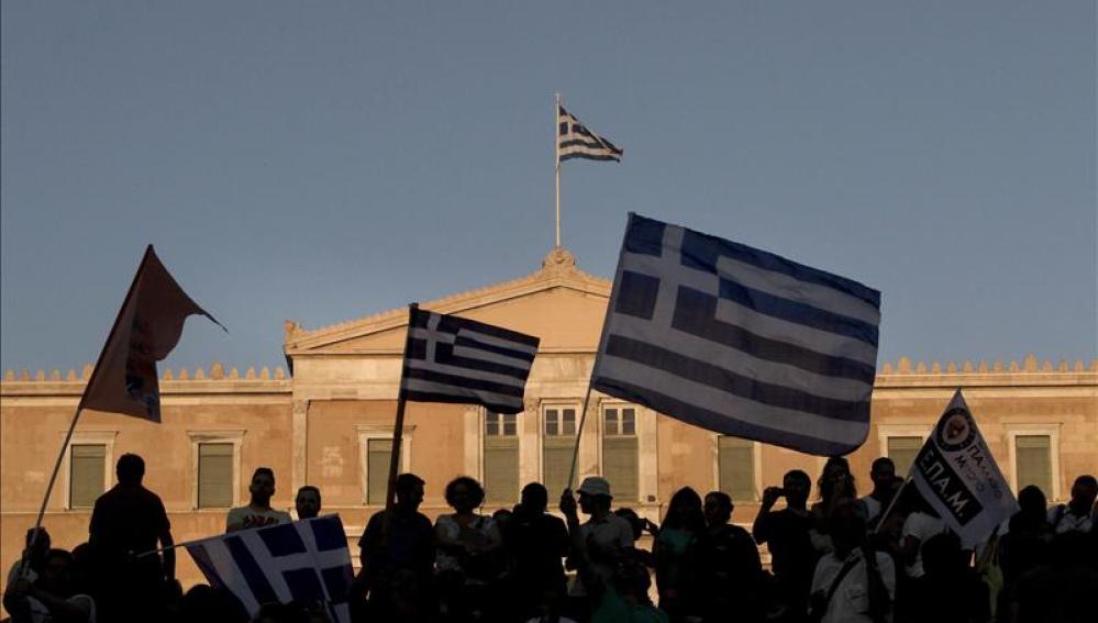 Los partidarios del 'no' en el referéndum de Grecia