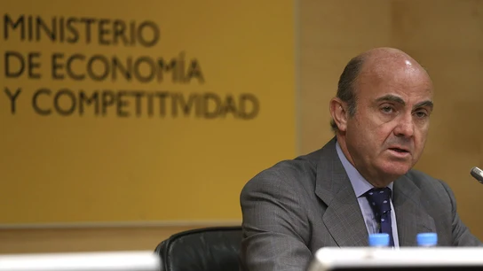 De Guindos en rueda de prensa De Guindos en rueda de prensa