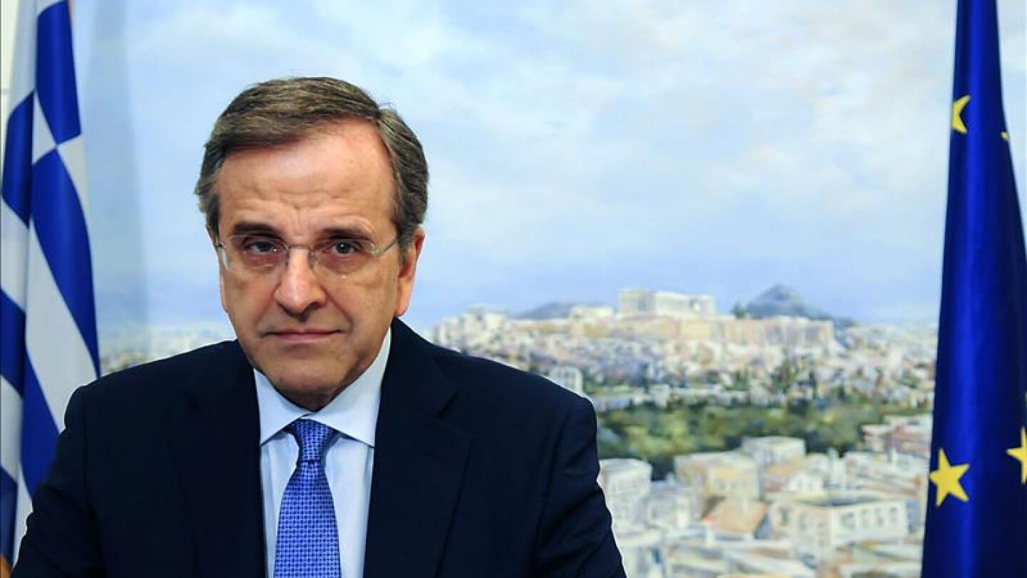 El exprimer ministro griego, Andonis Samar&aacute;s. 