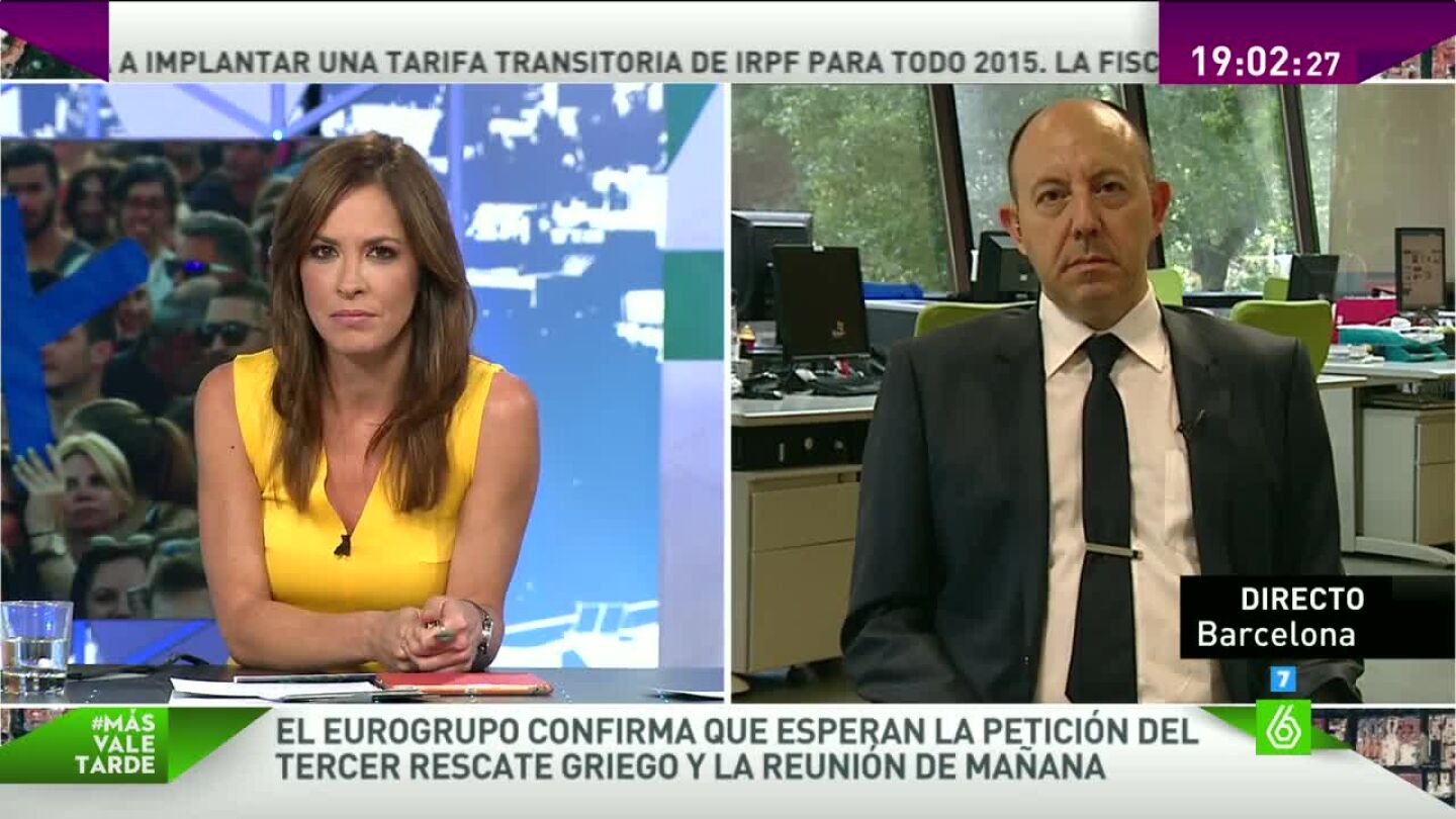 Gonzalo Bernardos: "El problema de los griegos no es del rescate, sino su bajo nivel de vida"