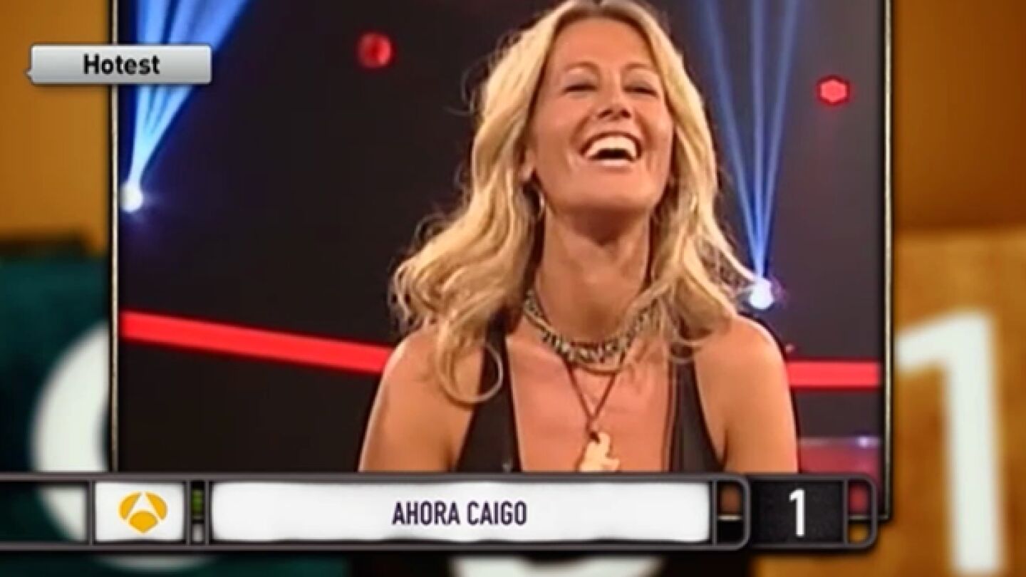 Una concursante muy 'hot' de 'Ahora Caigo'