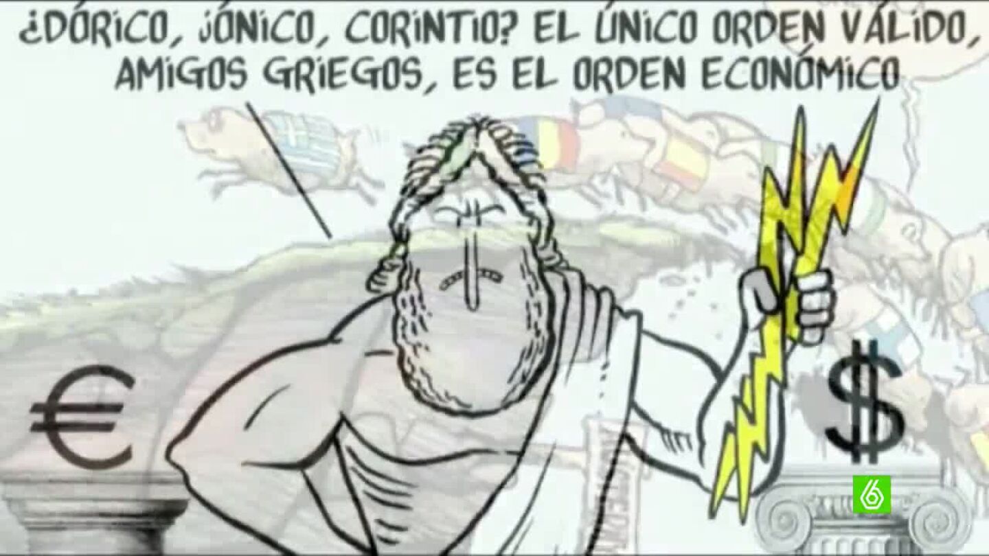 Los vi&ntilde;etistas aprovechan la crisis griega para plasmar su s&aacute;tira en una vi&ntilde;eta