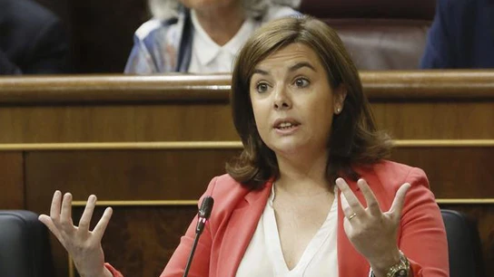 La vicepresidenta del Gobierno, Soraya Sáenz de Santamaría La vicepresidenta del Gobierno, Soraya Sáenz de Santamaría