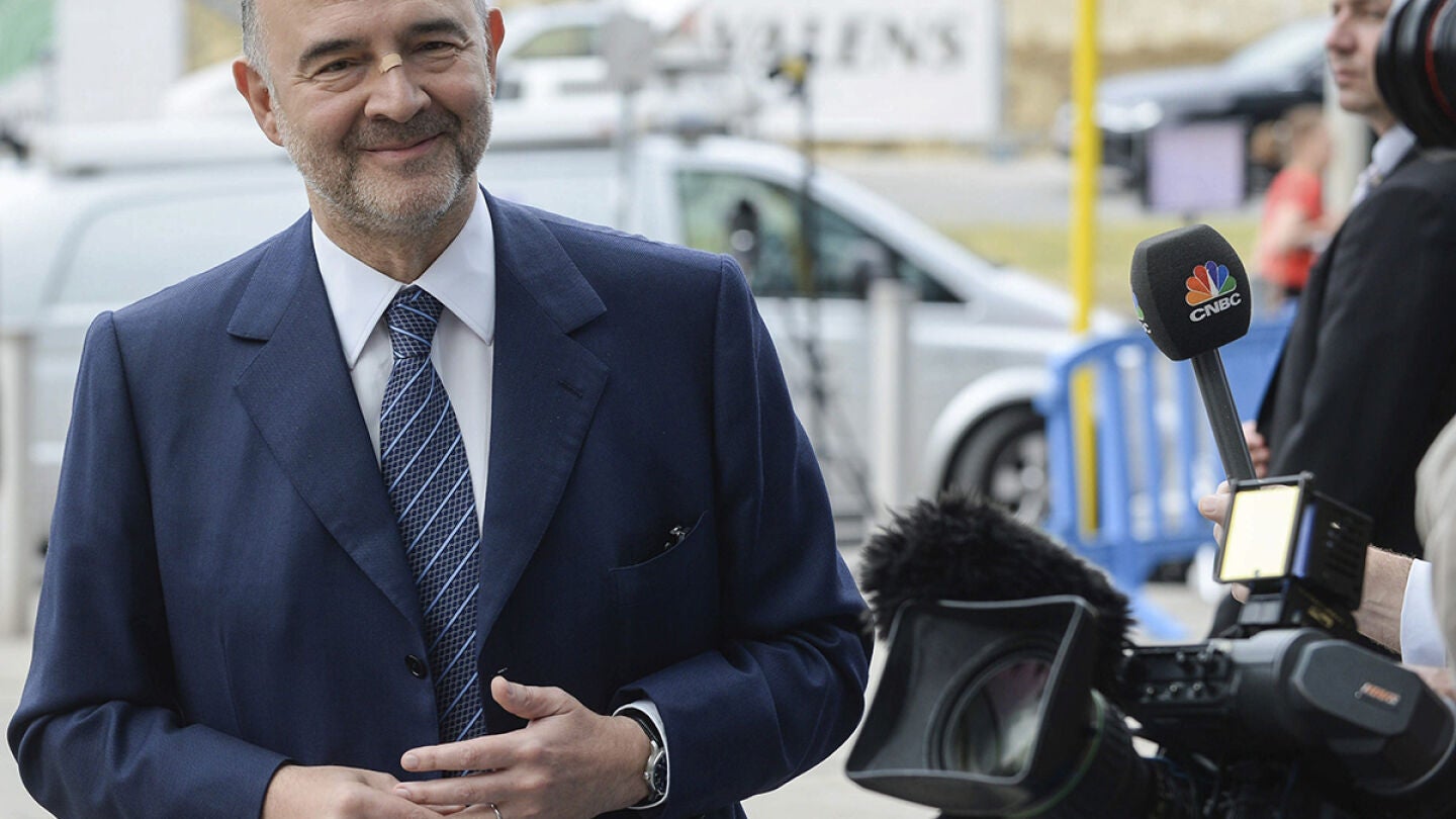 El comisario europeo de Econom&iacute;a y Asuntos Financieros, el galo Pierre Moscovici