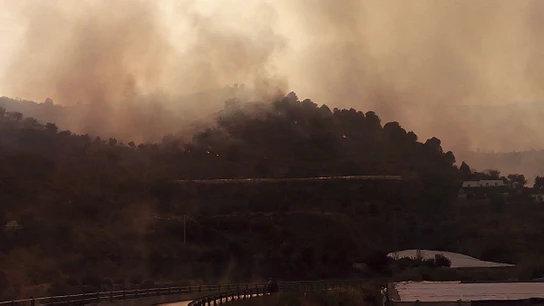El incendio arrasa la Sierra de Lújar obligando a desalojar varios pueblos de las Alpujarras de Granada El incendio arrasa la Sierra de Lújar obligando a desalojar varios pueblos de las Alpujarras de Granada