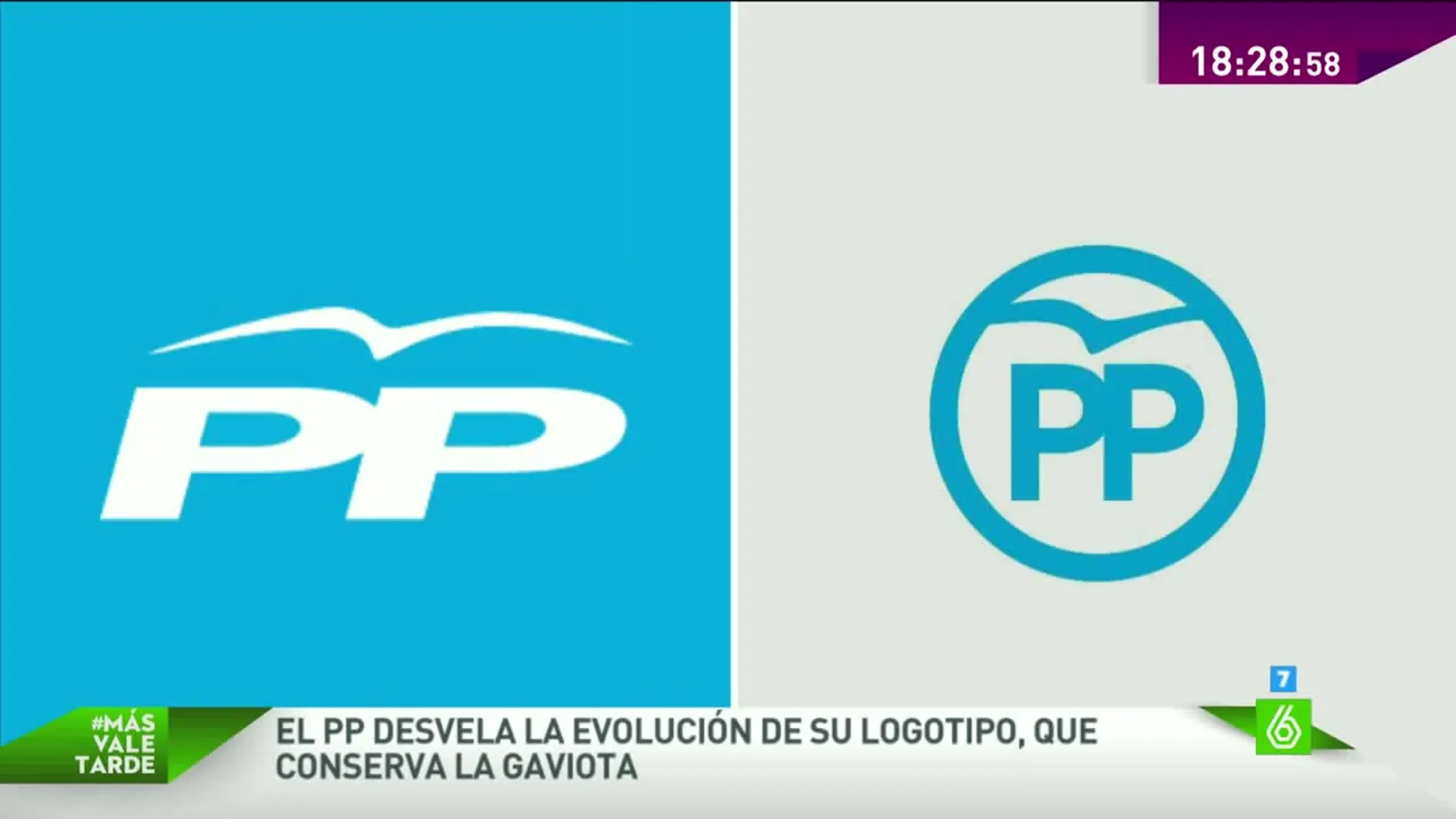 La evolución del logo del PP