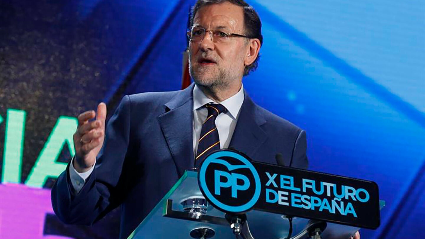 Mariano Rajoy en en la conferencia del PP