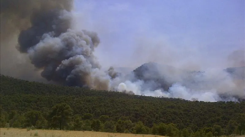 Incendio en Jaén