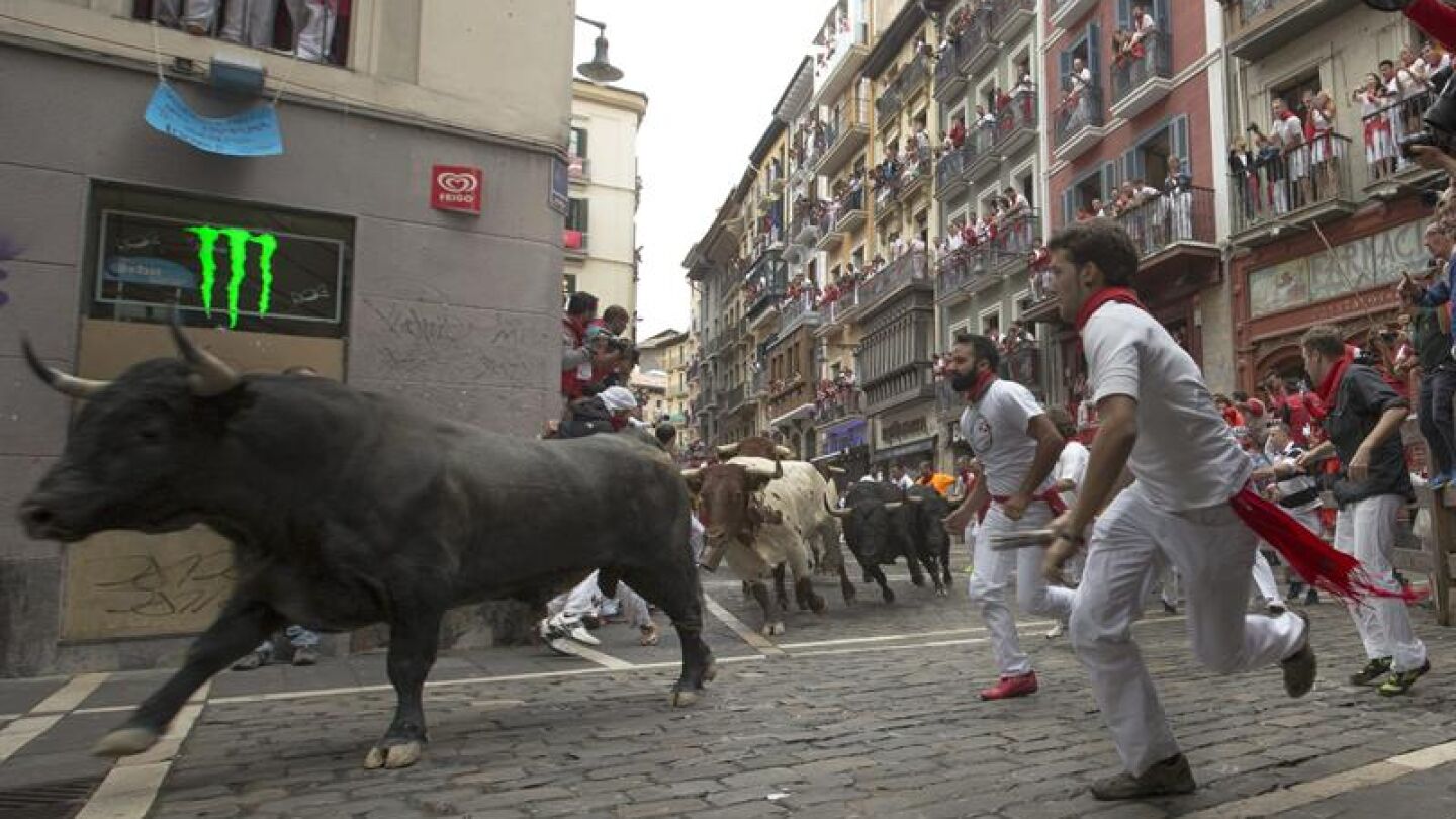 corredores en San Fermin 2015