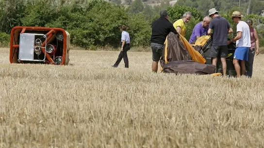 Un muerto y seis heridos en un accidente de globo aerostático Un muerto y seis heridos en un accidente de globo aerostático