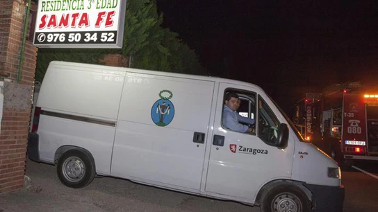 Incendio en una residencia en Zaragoza Incendio en una residencia en Zaragoza