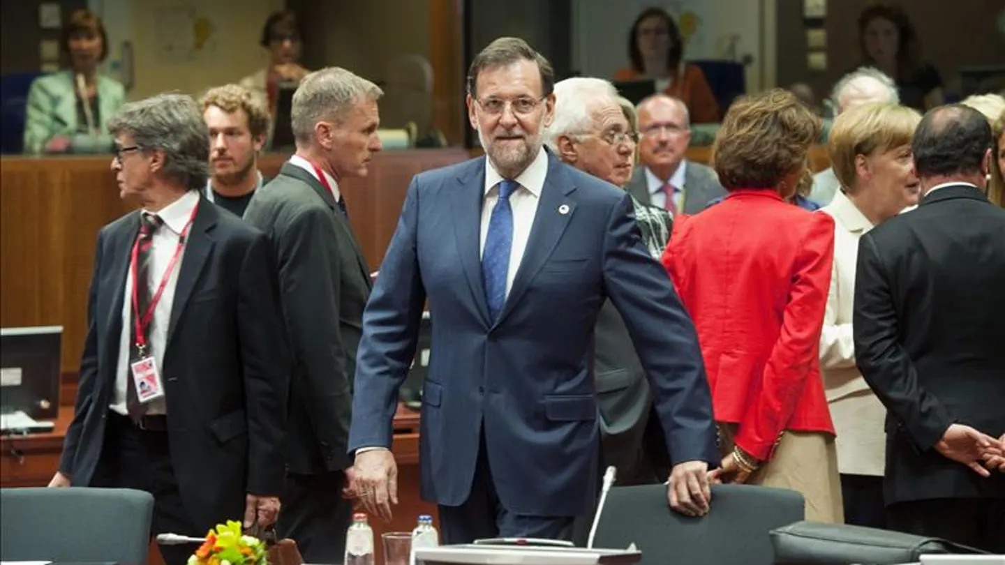 Mariano Rajoy, al inicio de la reunión extraordinaria de los jefes de Estado Mariano Rajoy, al inicio de la reunión extraordinaria de los jefes de Estado