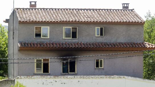 Vista de la residencia privada de Santa Fe