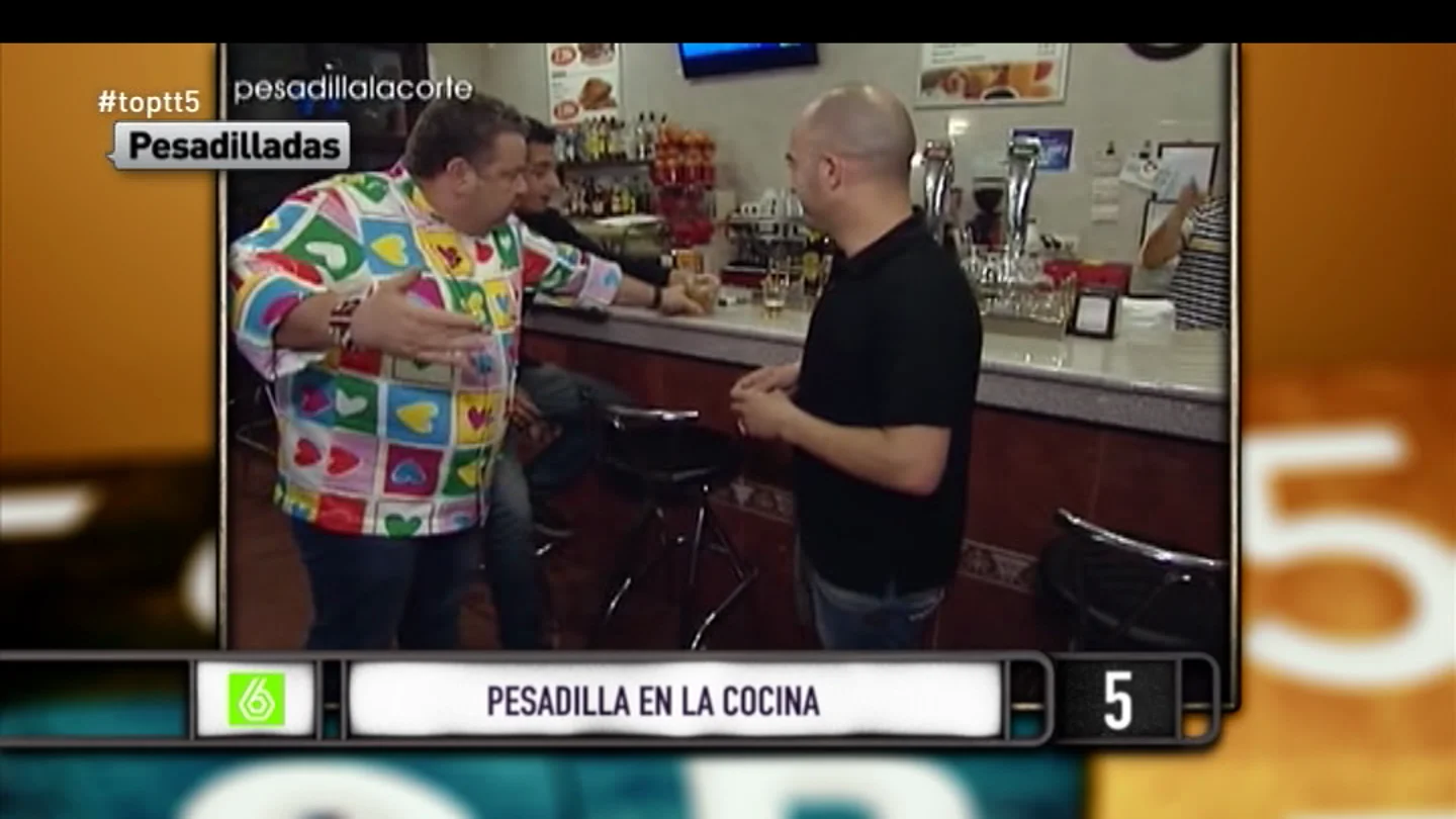 Alberto Chicote es desquicia con los mejores momentos de 'Pesadilla en la Cocina' Alberto Chicote es desquicia con los mejores momentos de 'Pesadilla en la Cocina'