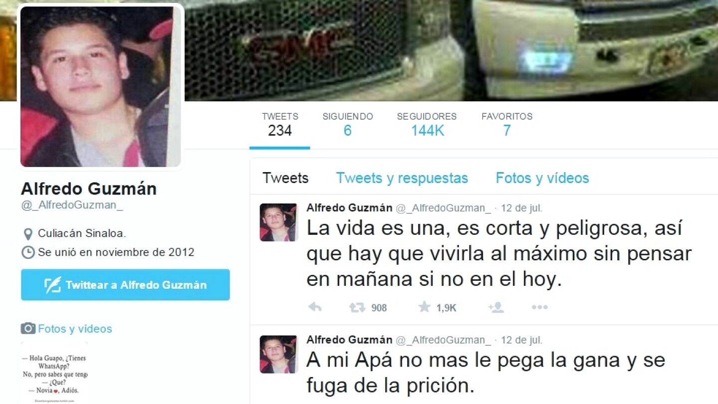 Twitter de Alfredo Guzm&aacute;n