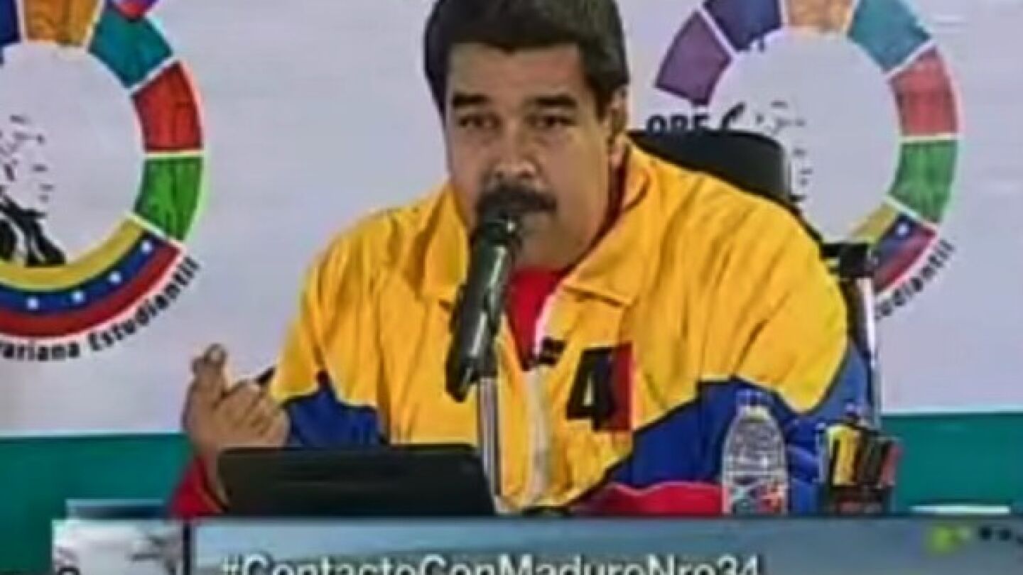 Nicol&aacute;s Maduro habla sobre la ley Mordaza