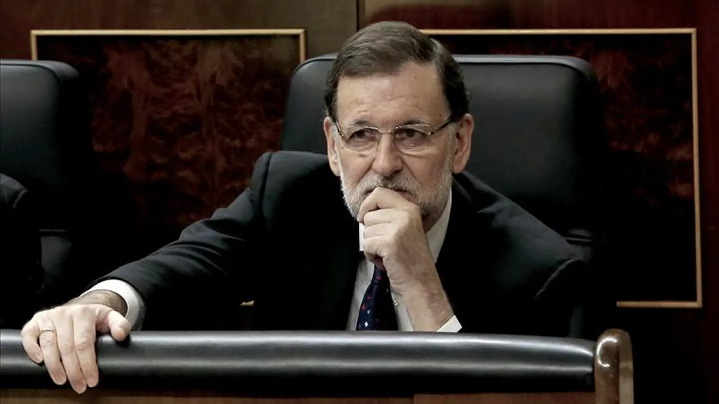 Mariano Rajoy sentado en su escaño del Congreso Mariano Rajoy sentado en su escaño del Congreso