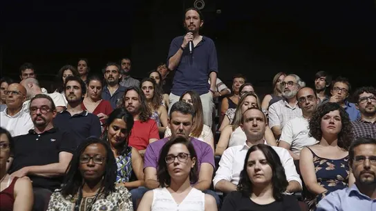 Pablo Iglesias: "Nosotros planteamos las primarias abiertas y estamos orgullosos de aportar eso" Pablo Iglesias: "Nosotros planteamos las primarias abiertas y estamos orgullosos de aportar eso"