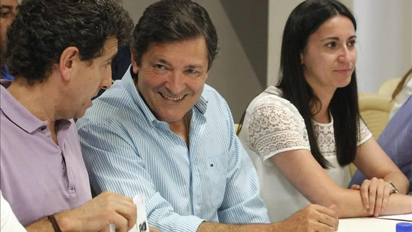 El presidente en funciones del Principado de Asturias, Javier Fernandez durante una reunión del Comité El presidente en funciones del Principado de Asturias, Javier Fernandez durante una reunión del Comité