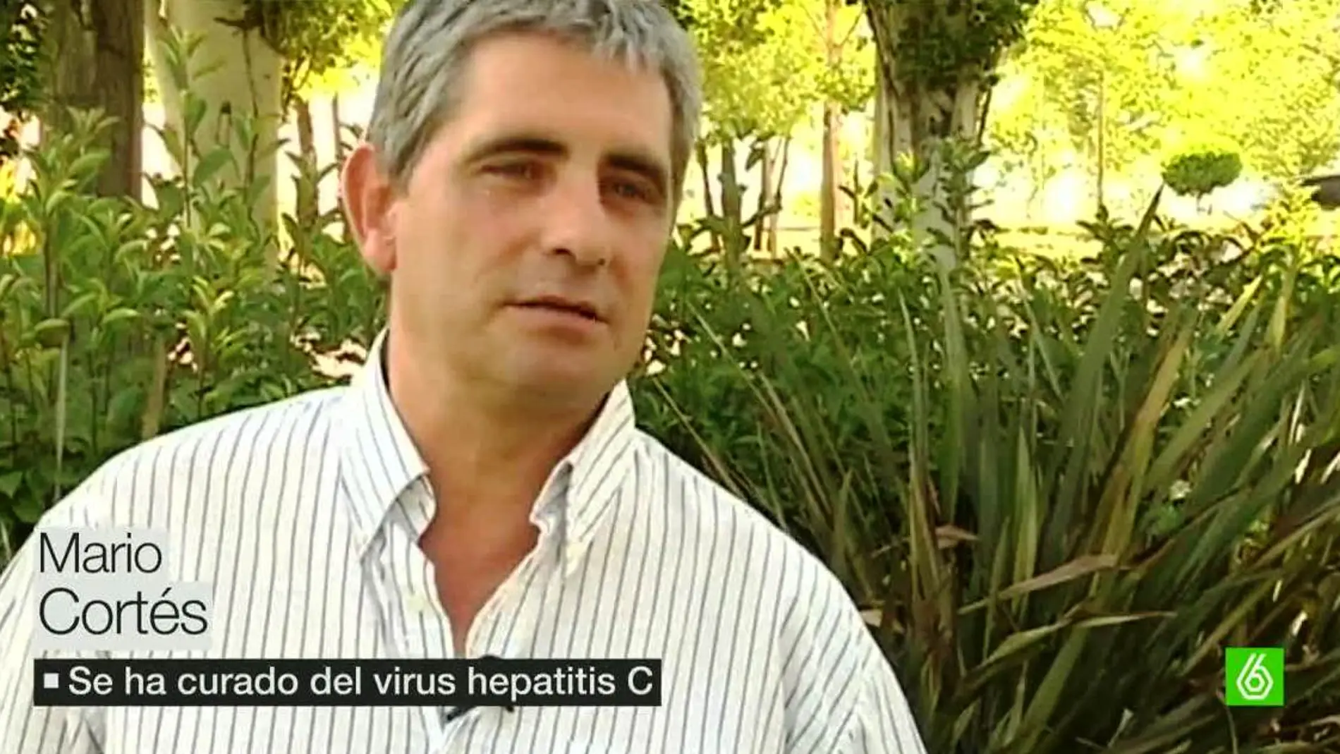 Mario Cortés, afectado por la hepatitis C